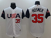 Men's USA Baseball #35 Eric Hosmer White 2017 World Baseball Classic Stitched Jersey,baseball caps,new era cap wholesale,wholesale hats